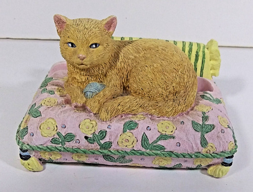 Lady Jayne Cottage Cat Pad Soporte para bolígrafo 4 pulgadas Vintage Floral Gatito Multicolor 8125 - Imagen 1 de 6