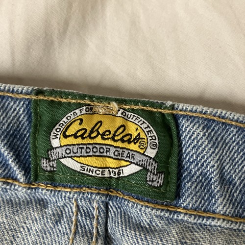 Pantalones de mezclilla Cabela's cuello redondo para hombre 52x29 52W 29L calce suelto azul lavado a la piedra ¡NUEVOS CON ETIQUETAS FS! - Imagen 15 de 16