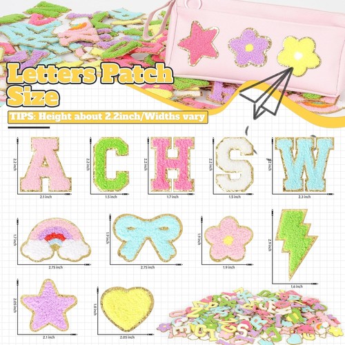 Self-Adhesive Patches for DIY Clothing Varsity Letter Sticker for Hats Backpacks - Picture 2 of 26