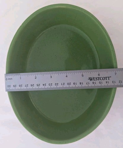 VINTAGE! McCoy Kasserolle oval grün cremeweiß 9x7x2 cm * Mängel oct24 - Bild 13 von 18