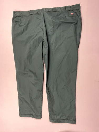 Dickies 874 Original Fit Green Casual Chino Pants Trousers Mens W58" L32" - Picture 3 of 14