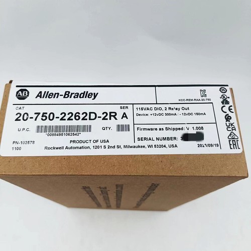 2023 New Sealed Allen Bradley 20-750-2262D-2R /A PowerFlex 750 115V I/O Module - Picture 8 of 9