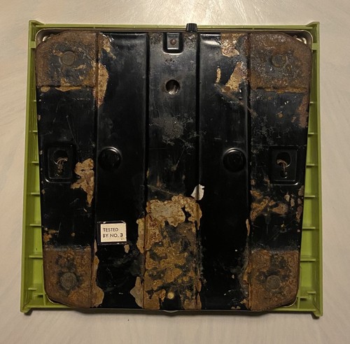 MCM Moderno Años 60 10.5" BALANZA DE PISO DE BAÑO HANSON Punto Verde Lima Margarita - Funciona - Imagen 9 de 10