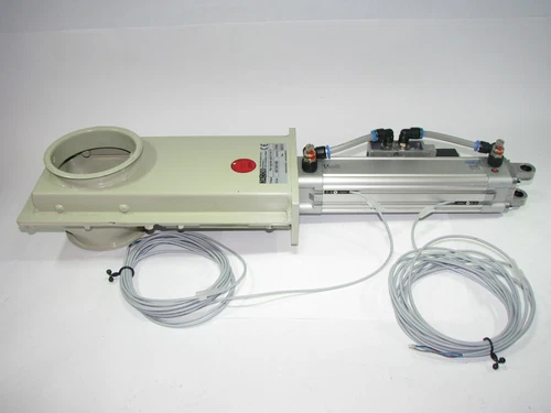 Jacob Pneumatic Pipe Gate D=100ST / Festo DNC-40-150-PPV-A-EX4 + Festo MFH-5-1/8