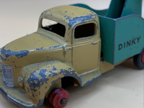 Dinky 430 Commer Breakdown Truck Vintage Diecast Tan Green Hook Recovery Lorry - Picture 15 of 16