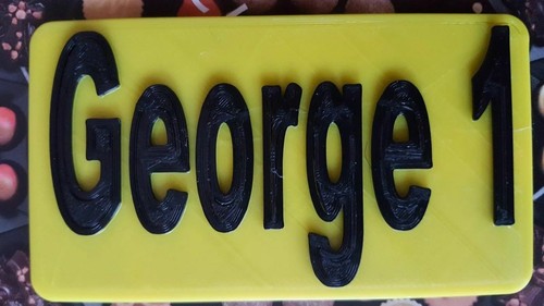 3D Printed number plate - Little Tikes cozy coupe sport model No stickers! - Picture 3 of 4