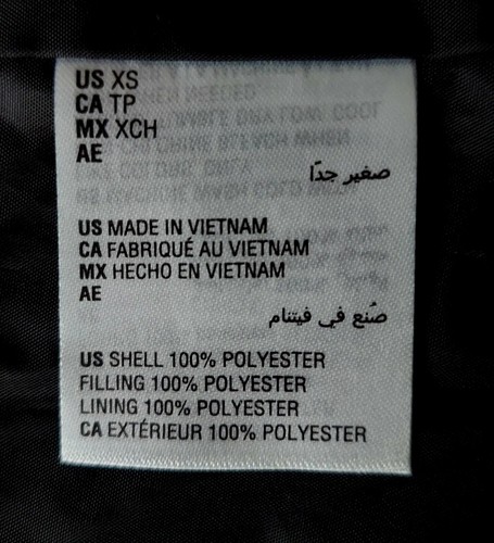 Charter Club Size XS Women's Deep Black Clip Pockets Long Sleeve Quilted Jacket. - Picture 9 of 10