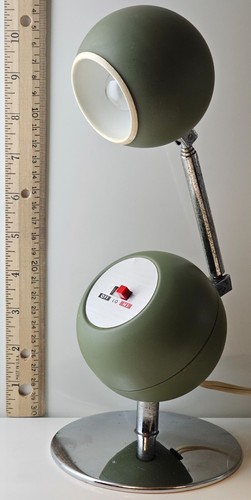 Vintage Desk Lamp J.C. Penny Model no. 6678 Telescoping Orb Eyeball Mid-Century