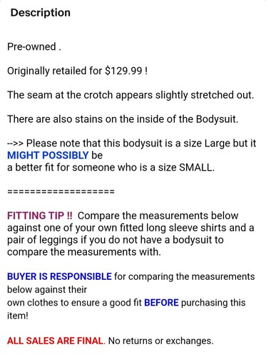 Large fit Small ?? women BADINKA Body Suit Jumpsuit Rave Party Festival Cosplay - Picture 2 of 21