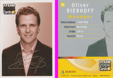Panini Team Card Mistrzostwa Świata 2006 nr 27 Oliver Bierhoff z autografem