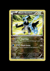 Pokemon 2012 Moderate Play Black Kyurem Boundaries Crossed REVERSE 100/149 Card
