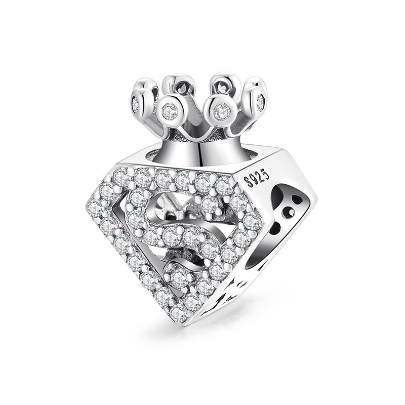 Charm Superman in argento 925 Les Folies Modello Pandora