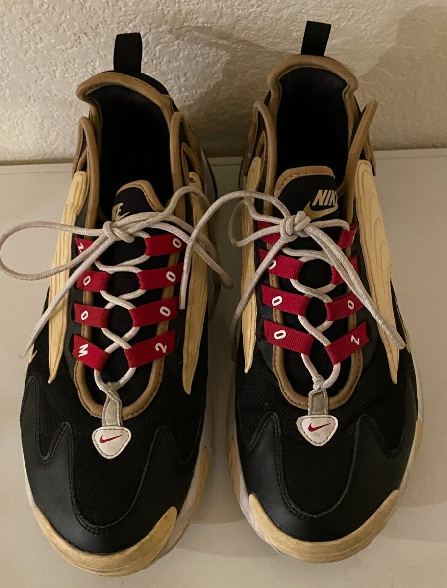 Nike zoom 2k sneakers hotsell in black and gold