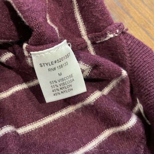 Pink Clover Women Brown/red Pullover Sweater M 1462 - Picture 3 of 6