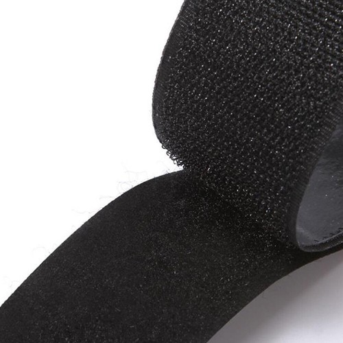 Hook And Loop Double Sided Adhesive Tape Sticky Strapping Black/ White 1m-Length - Picture 7 of 21