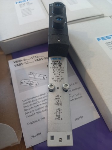  VÁLVULA SOLENOIDE VSVA-B-T32H-FESTOAZD-A2-1T1L IDENTIT 539180 NUEVO STOCK - Imagen 2 de 10