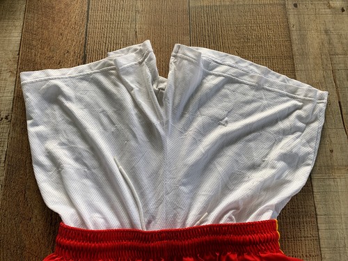 NIKE Dri Fit Shorts Lined Athletic Embroidered Swoosh Youth Size L Red Preowned* - Picture 7 of 11