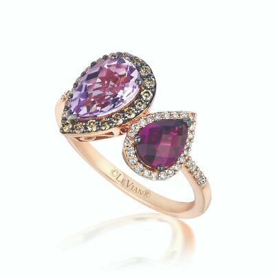 Image of LeVian 14K Rose Gold Pink...