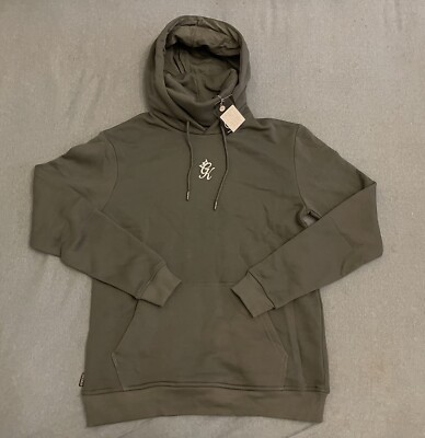 NWT Gym King Men's Snood Hood Hoodie Grey Turbulence Size Medium
