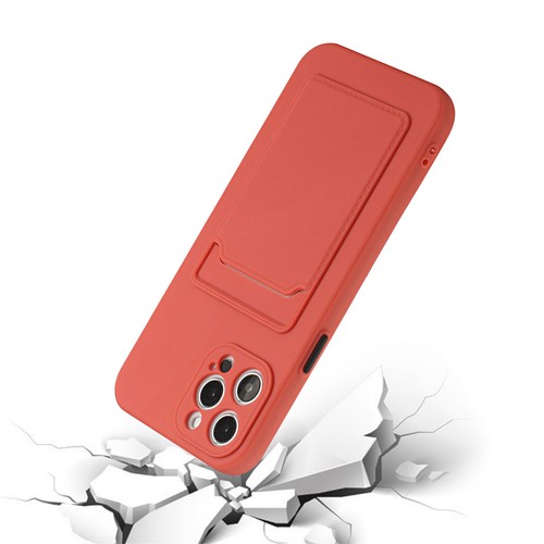 Para iPhone 15 16 Pro Max Tarjetero Trasero Billetera Delgado TPU Gel Goma Estuche Suave - Imagen 66 de 72