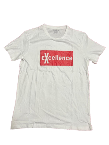 eXcellence MEN'S T SHIRT White-L - New without tags-AUC.