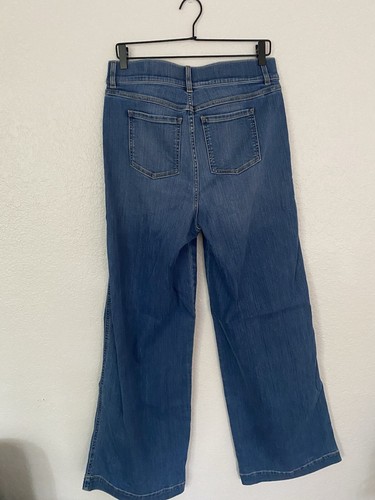 SPANX EveryWear Seamed-Front Wide Leg Jeans, Vintage Indigo Size Large Tall - Picture 3 of 3