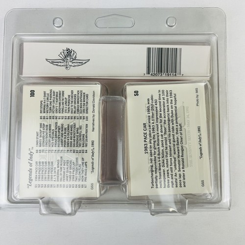 1992 Legends of Indy II Cards Complete 100 Cards - Picture 6 of 7