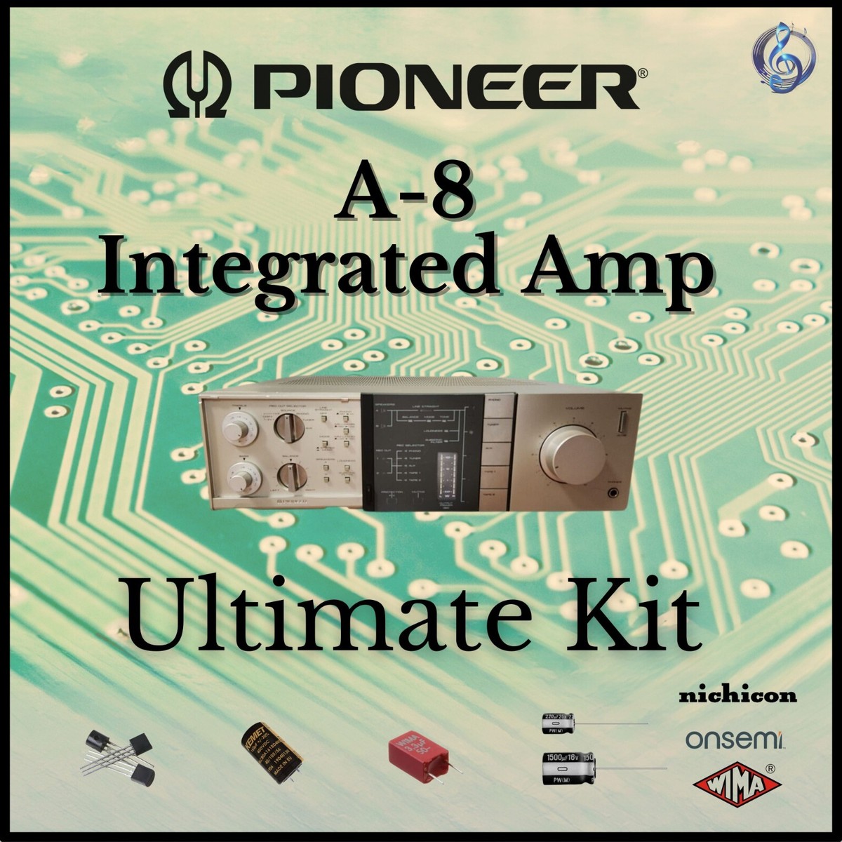 Pioneer A-8 Integrated Amp Ultimate Upgrade Kit Genuine Parts