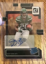 2022 Panini Clearly Donruss Breece Hall Auto Rated Rookie Card RC #64 NY Jets