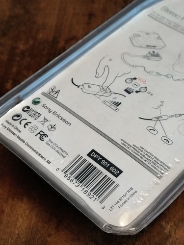 Nowy oryginalny zestaw słuchawkowy SonyEricsson HPM-82 Walkman słuchawki mikrofon - Zdjęcie 8 z 10