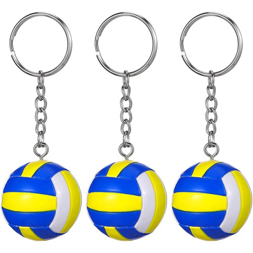 Llavero de voleibol 3 piezas regalos para equipo llavero simulado decoraciones deportivas - Imagen 10 de 12