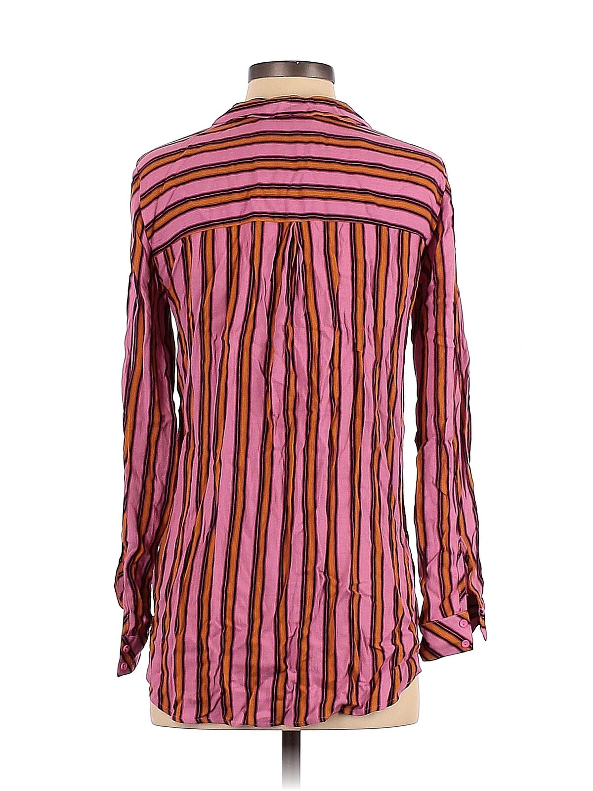 Zara TRF Women Pink Long Sleeve Blouse XS - image 2