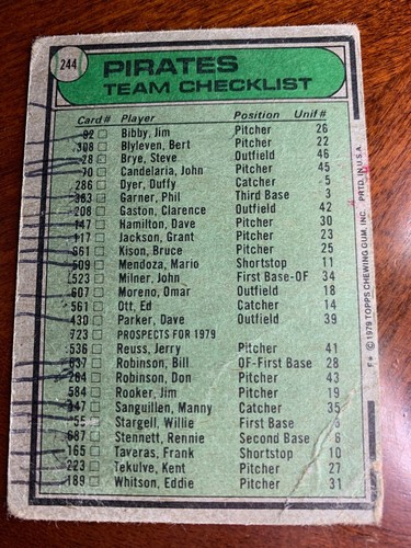 1979 Topps Baseball Singles - Complete Your Set - Pick A Card (165 - 386) - Picture 183 of 513