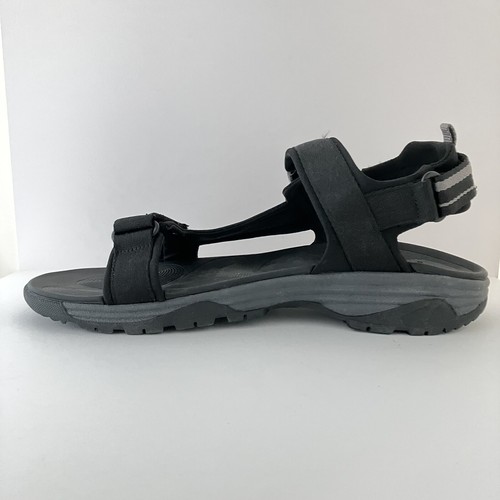 Ozark Trail Men's Sz 13 Black w/ gray Adjustable Straps Hiking Trail Sandals NEW - Picture 12 of 16