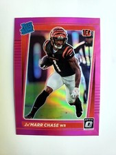 2021 Panini Donruss Optic Pink Prizm JaMarr Chase Rated Rookie RC #207