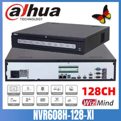 Dahua NVR608H-128-XI 128CH 2U 8HDDs WizMind Network Video Recorder Security 2.3