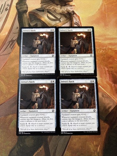 DELVER'S TORCH x4 mtg NM-M Adventures in The Forgotten Realms 4 Common - Picture 1 of 1