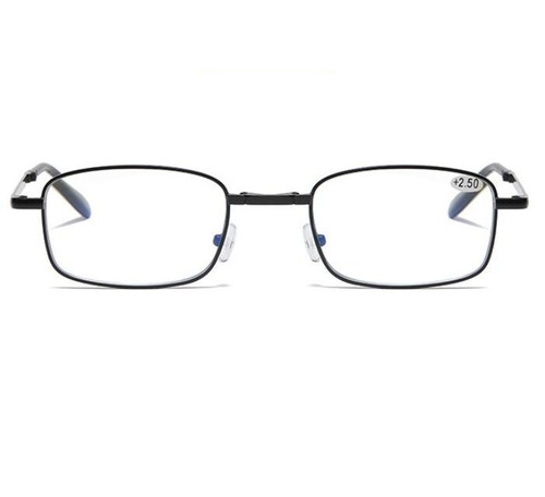 Faltbare quadratische blaue lichtblockierende Lesebrille Herren presbyopische Brille - Bild 14 von 18