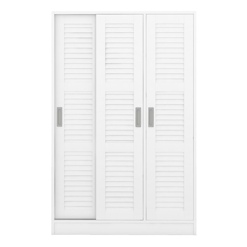 3 Doors Wardrobe Wooden Armoire Closet Clothing Storage Cabinet Adjust Shelves - Picture 4 of 11