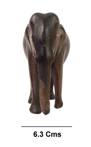 Hand Geschnitzter Holz Elefant Skulptur Indisch Wohnkultur Tiere Figur i71-598 - Bild 3 von 8