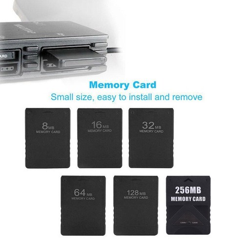 UK Seller - TESTED Save 8MB Sony PS2 Memory Card Black Playstation 2 Data Stick - Picture 4 of 5