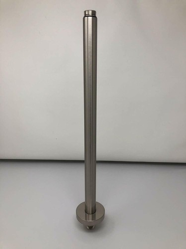 Brazo de ducha de montaje en techo escudo de 1/2 pulgada hilo NPT 16" níquel cepillado - Imagen 5 de 6