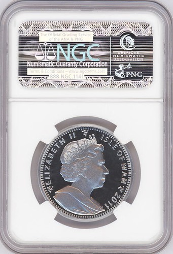 2011 Isle of Man "Angel" 1 Troy Oz .999 Fine Palladium, NGC PF 70 Ultra Cameo! - Picture 2 of 2