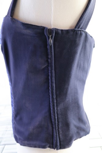 Giorgio Armani Korsett Damen Größe 42 Marineblau Tanktop Authentisch US-Größe 6 - Bild 3 von 9
