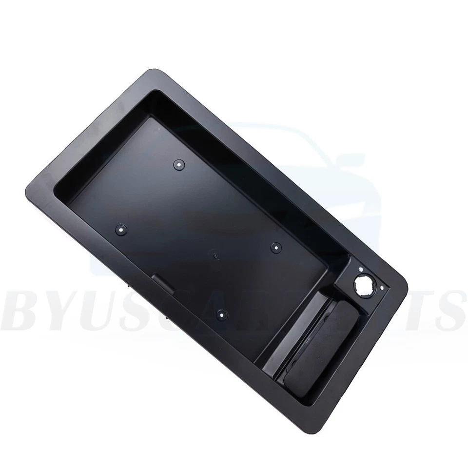 Exterior Outer Door Handle & License Plate Bracket For Ford E-150 Van Rear Cargo - Image 3 of 4