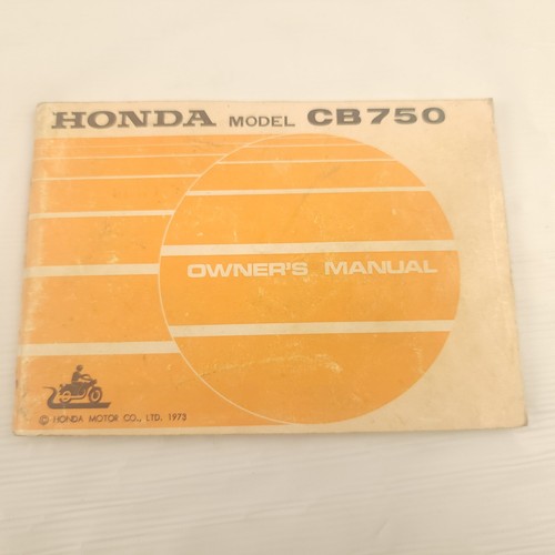 Genuine Honda Owner's Manual Book 1974 CB750 K4 CB 750