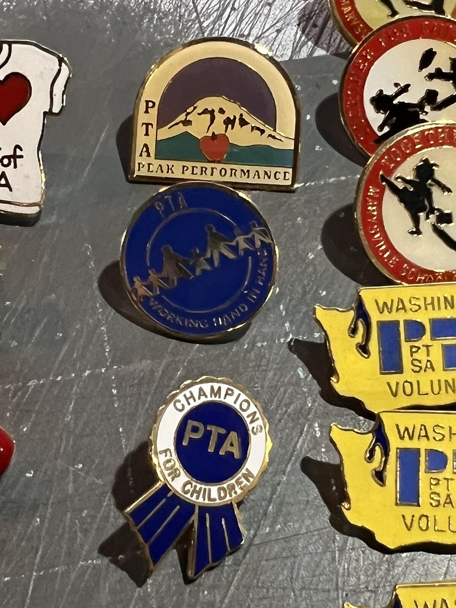 Vintage Lot of 26 PTA related collector's / lapel pins