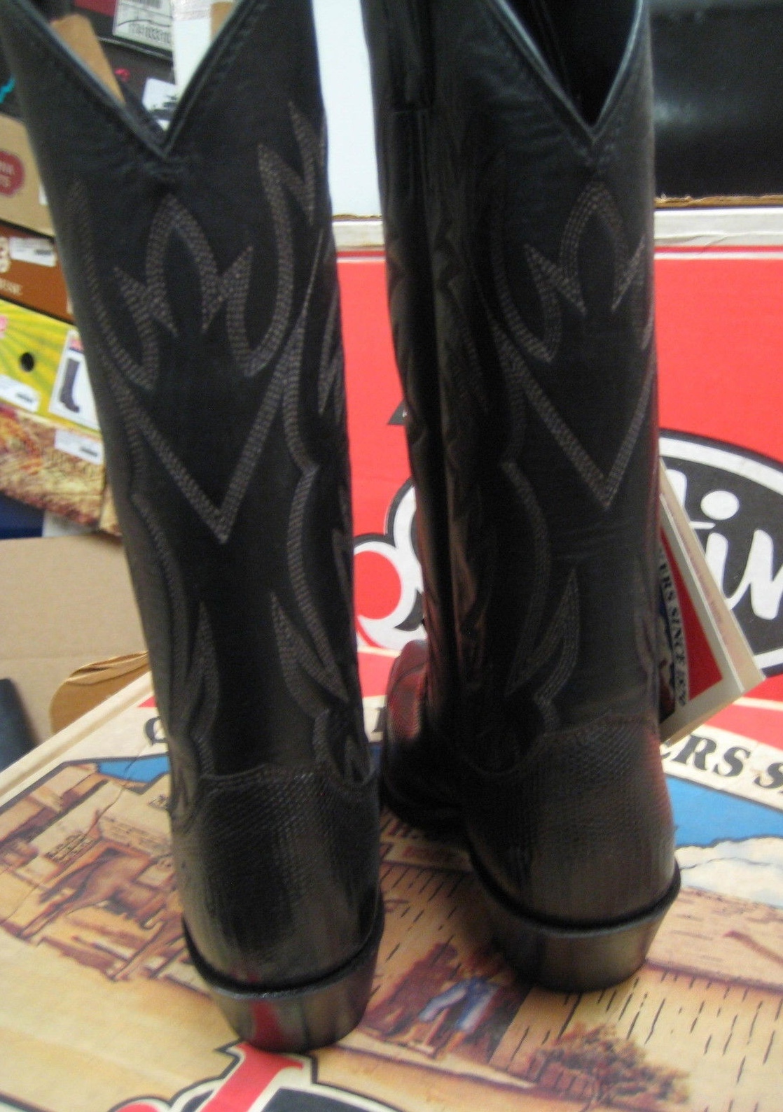 Justin womem's Western Justin Dark Brown pelle Lizrard Cowboy Boot 4765 Size 5 New 77459a Justin womem's Western Justin Dark Brown pelle Lizrard Cowboy Boot 4765 Size 5 New 77459a