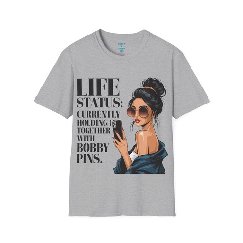 Bobby Pins Graphic Tee, Cozy Unisex T-Shirt, Fun Fashion Statement, Casualwear