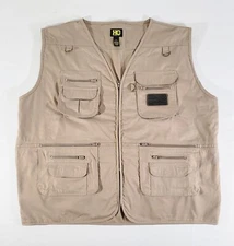 NWOT HQ Issue Khaki Vest Men's 4XL Tactical Hunting Vest Conceal Ammo Pockets